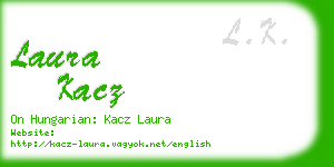 laura kacz business card